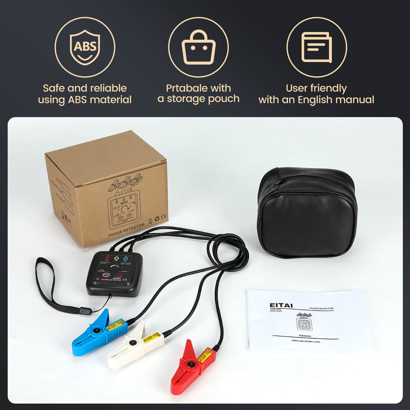 EITAI1000 Series Non-Contact Three Phase Rotation Meter