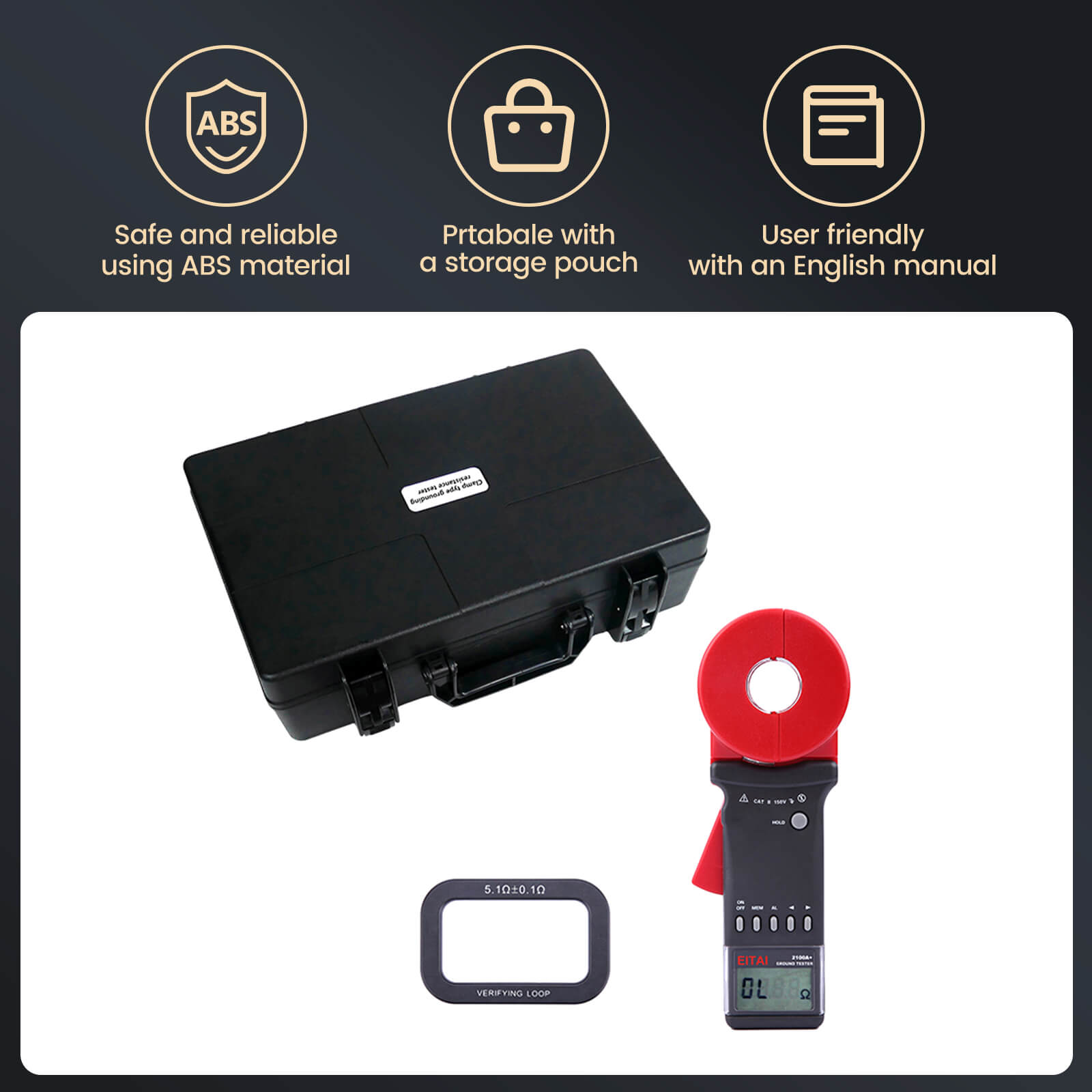 EITAI2100+ Series Clamp-on Ground Resistance Meter