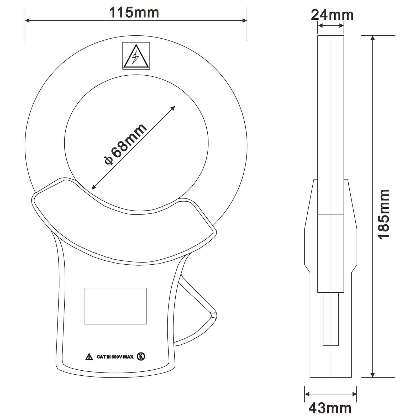 EITAI030A Series AC Clamp Leakage Current Probe